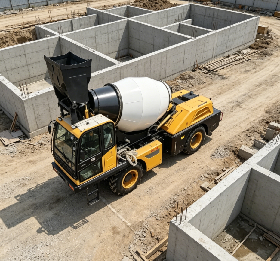 Heavy Equipment Truck - 3.5m3 Heavy Duty Self Loading Concrete