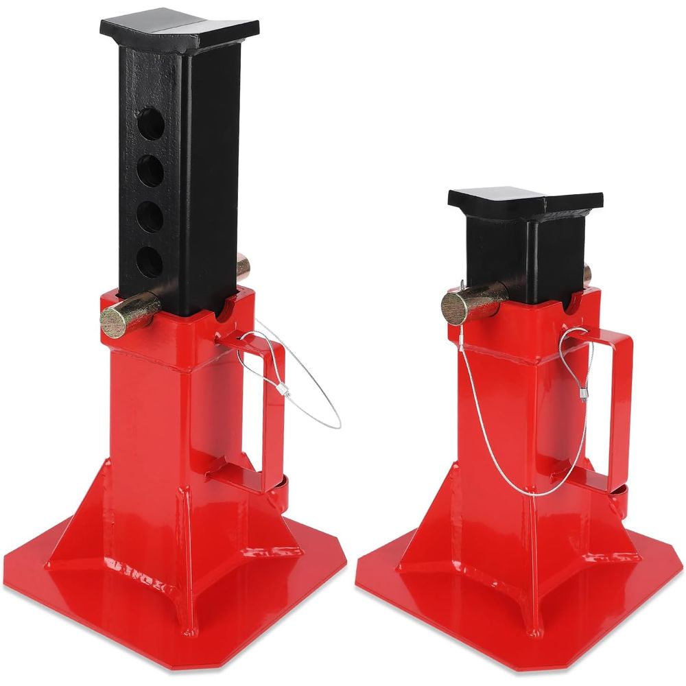 Heavy Equipment Jack Stands - Heavy Duty Pin Type Professional Car