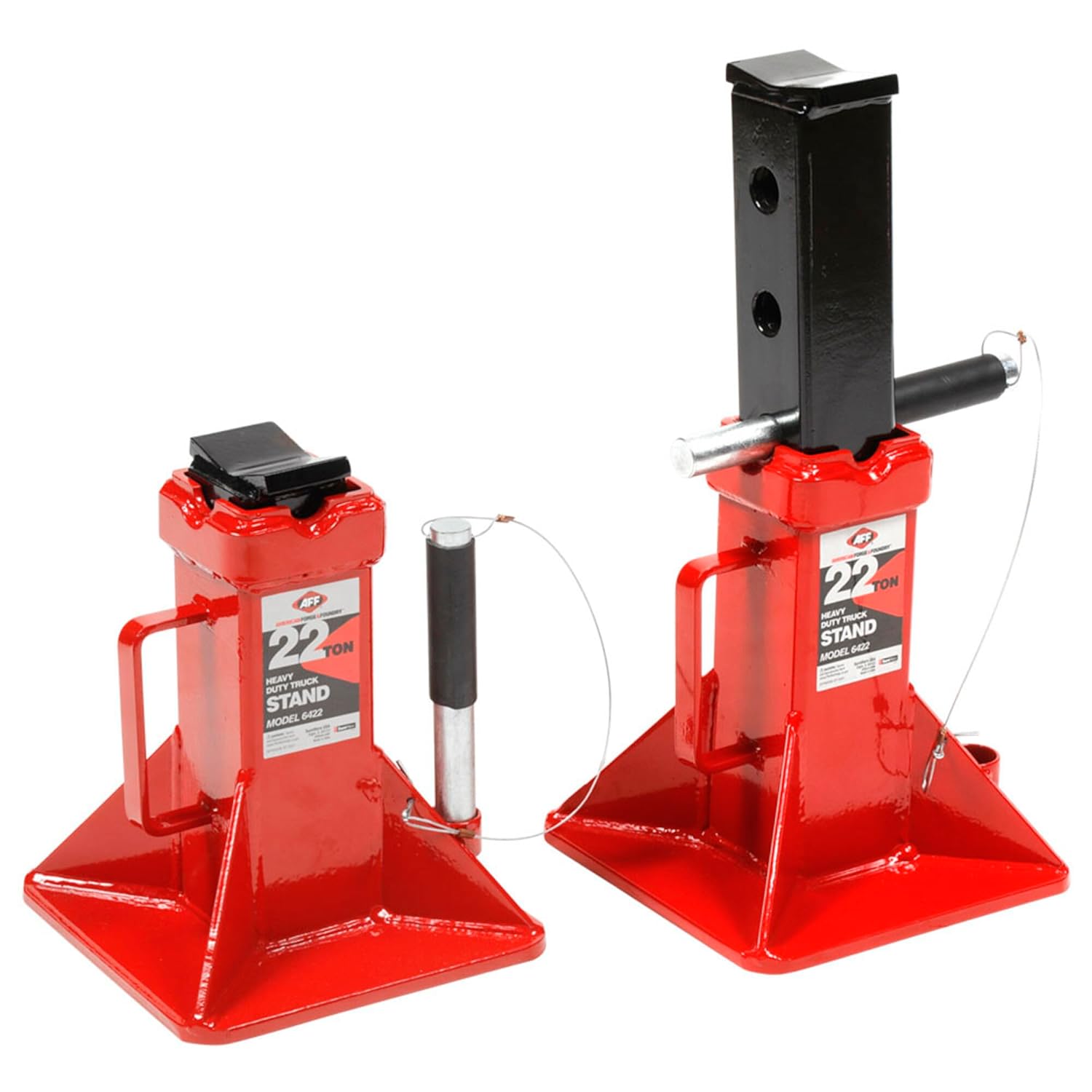 Heavy Equipment Jack Stands - 22 Ton Safety Stand Set -