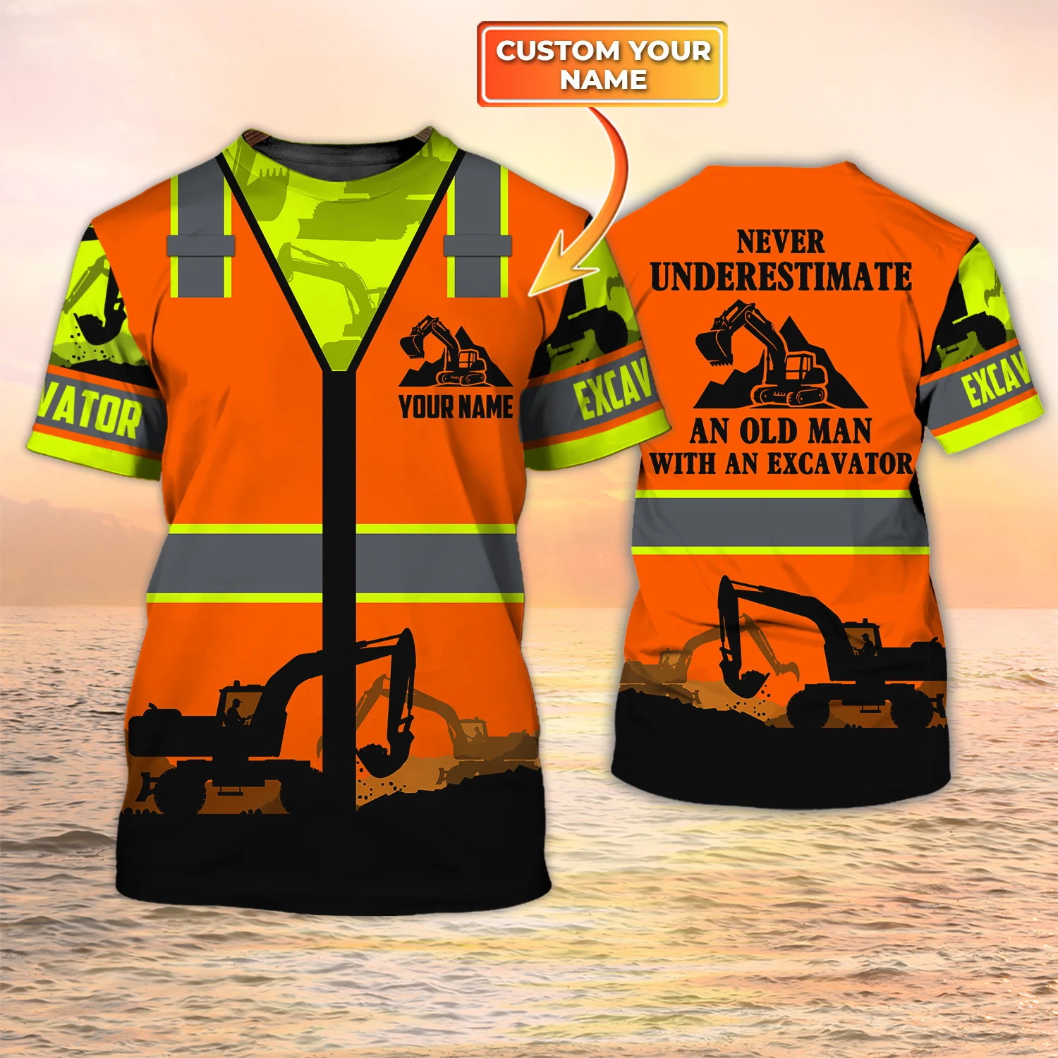 Heavy Equipment Names - Newest Summer Fashion Men's T-shirt Heavy