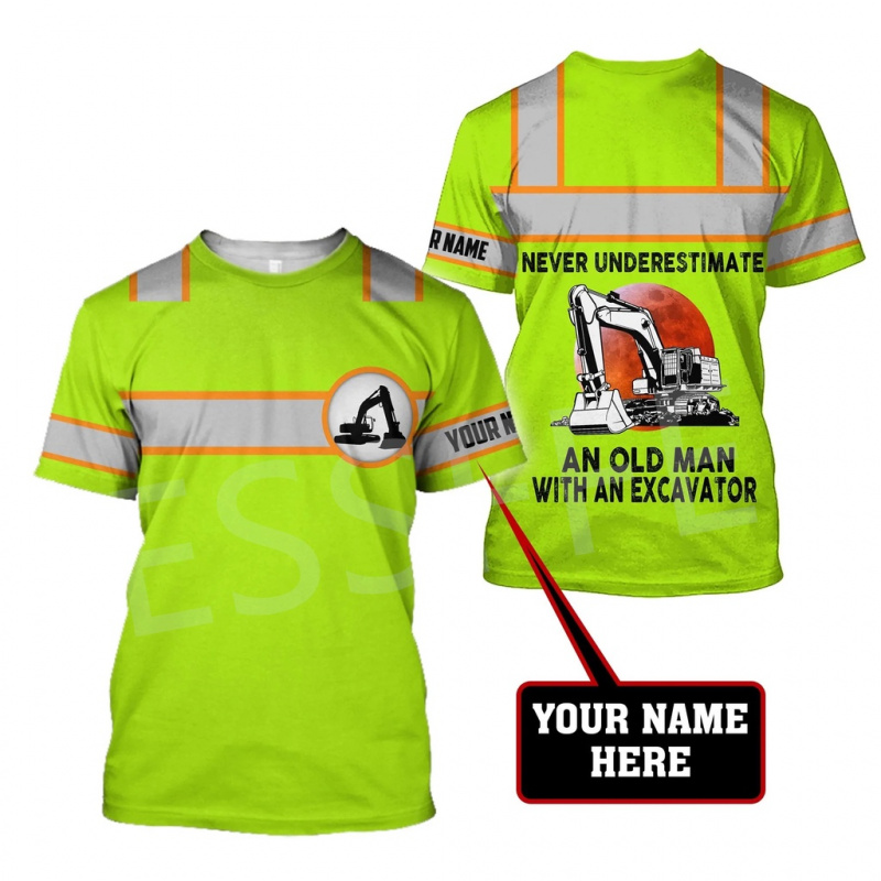 1 Piece Custom Your Picture Te - Heavy Equipment Names incelemesi ve fiyatı
