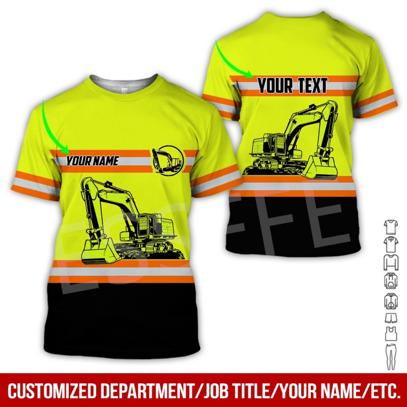 1 Piece Custom Your Picture Te - Heavy Equipment Names incelemesi ve fiyatı