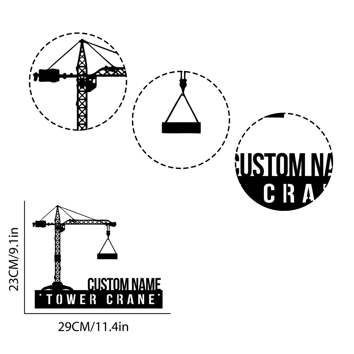 Custom Tower Crane Desk Name P - Heavy Equipment Names incelemesi ve fiyatı