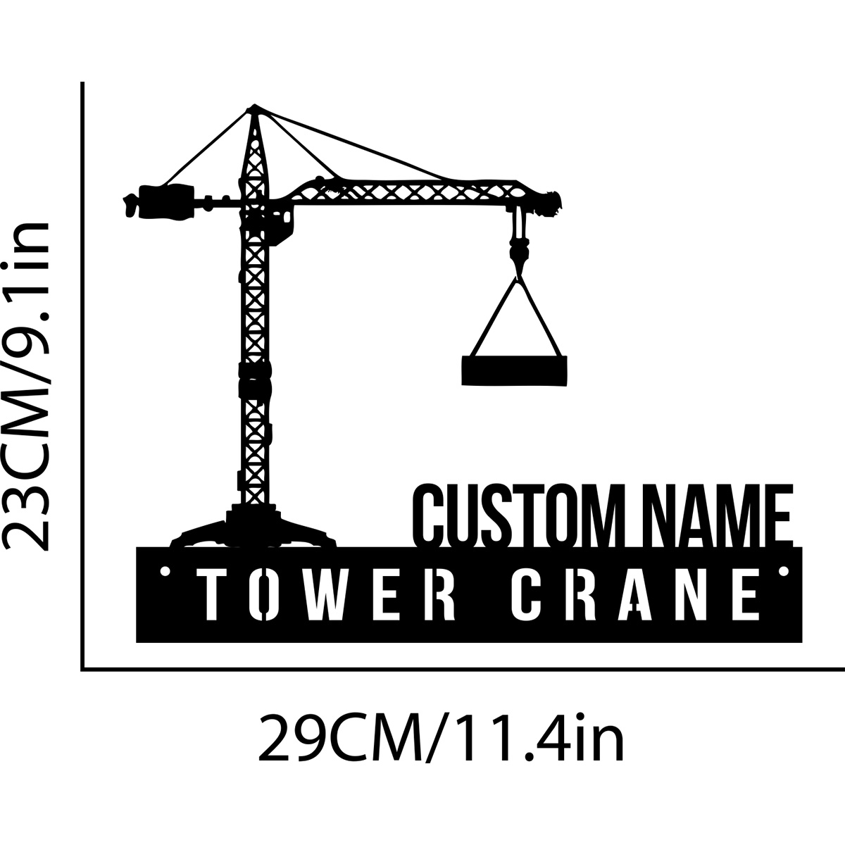 Custom Tower Crane Desk Name P - Heavy Equipment Names incelemesi ve fiyatı