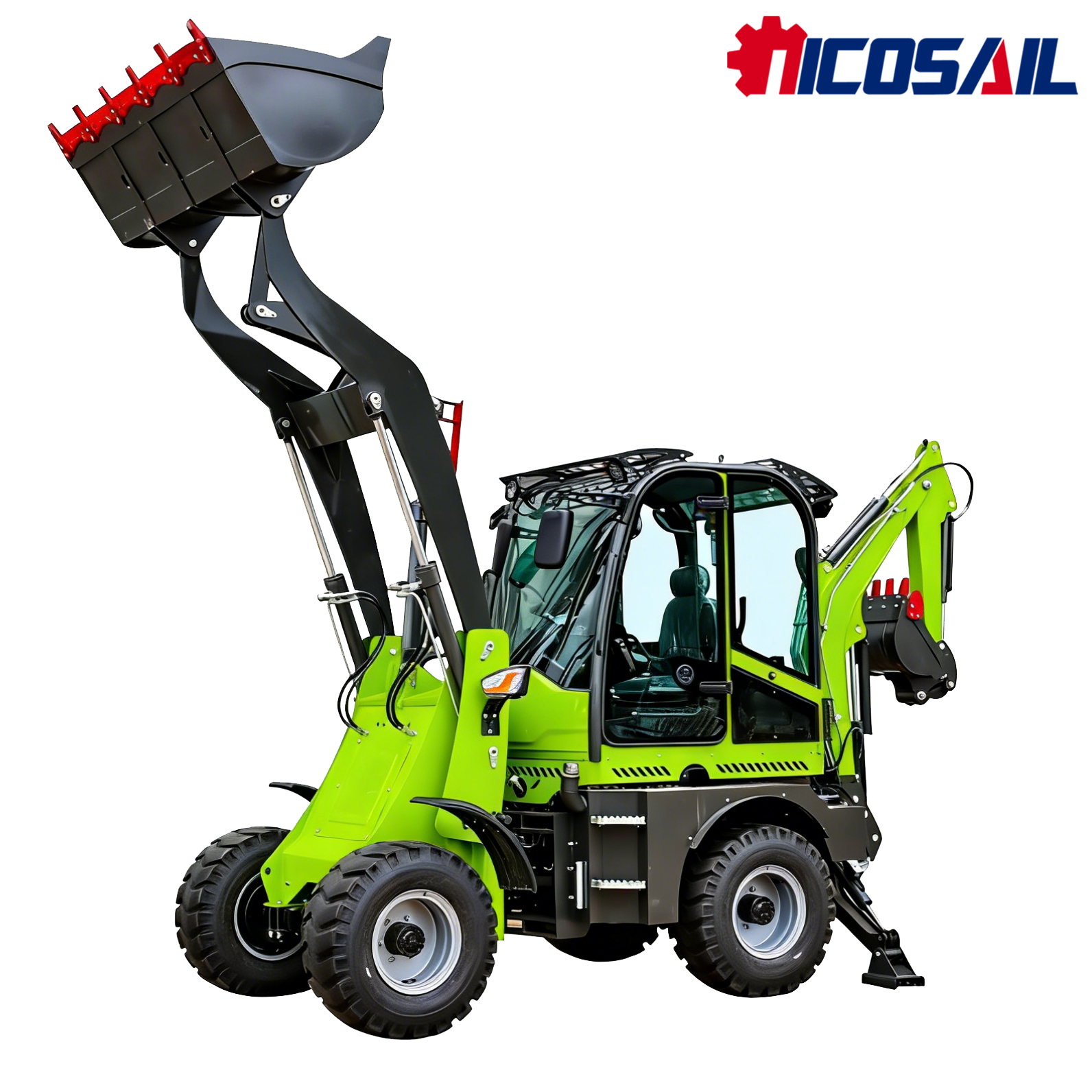Mini Backhoe Loader 4WD Euro 5 - Tractor Backhoe incelemesi ve fiyatı