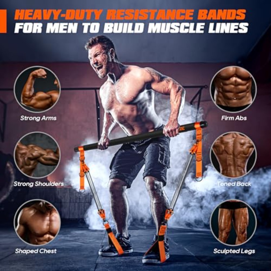 Pilates Bar Kit with Resistanc - Heavy Equipment Usa incelemesi ve fiyatı