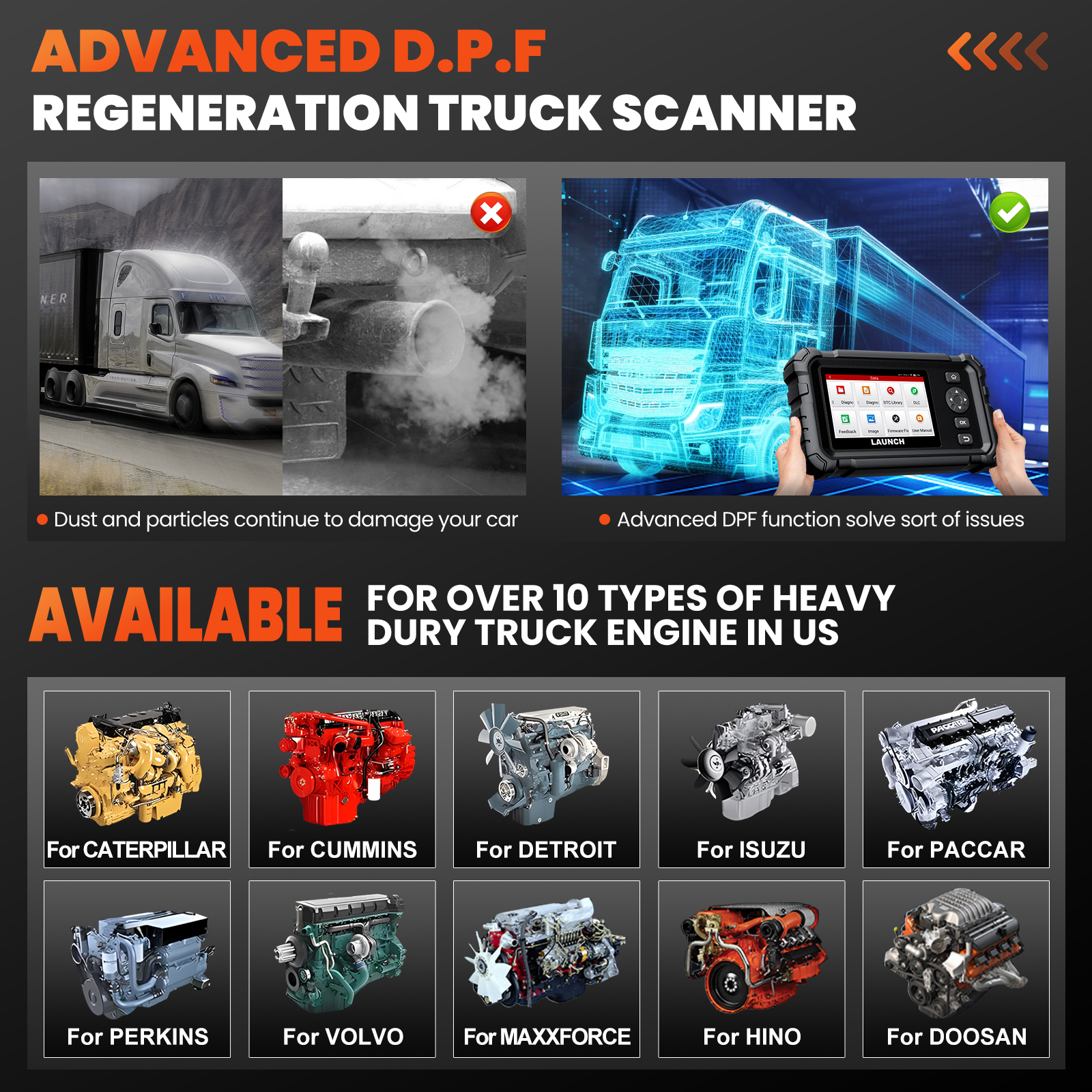 LAUNCH CRP129 HD Elite 24V Hea - Heavy Equipment Diagnostic Tool incelemesi ve fiyatı