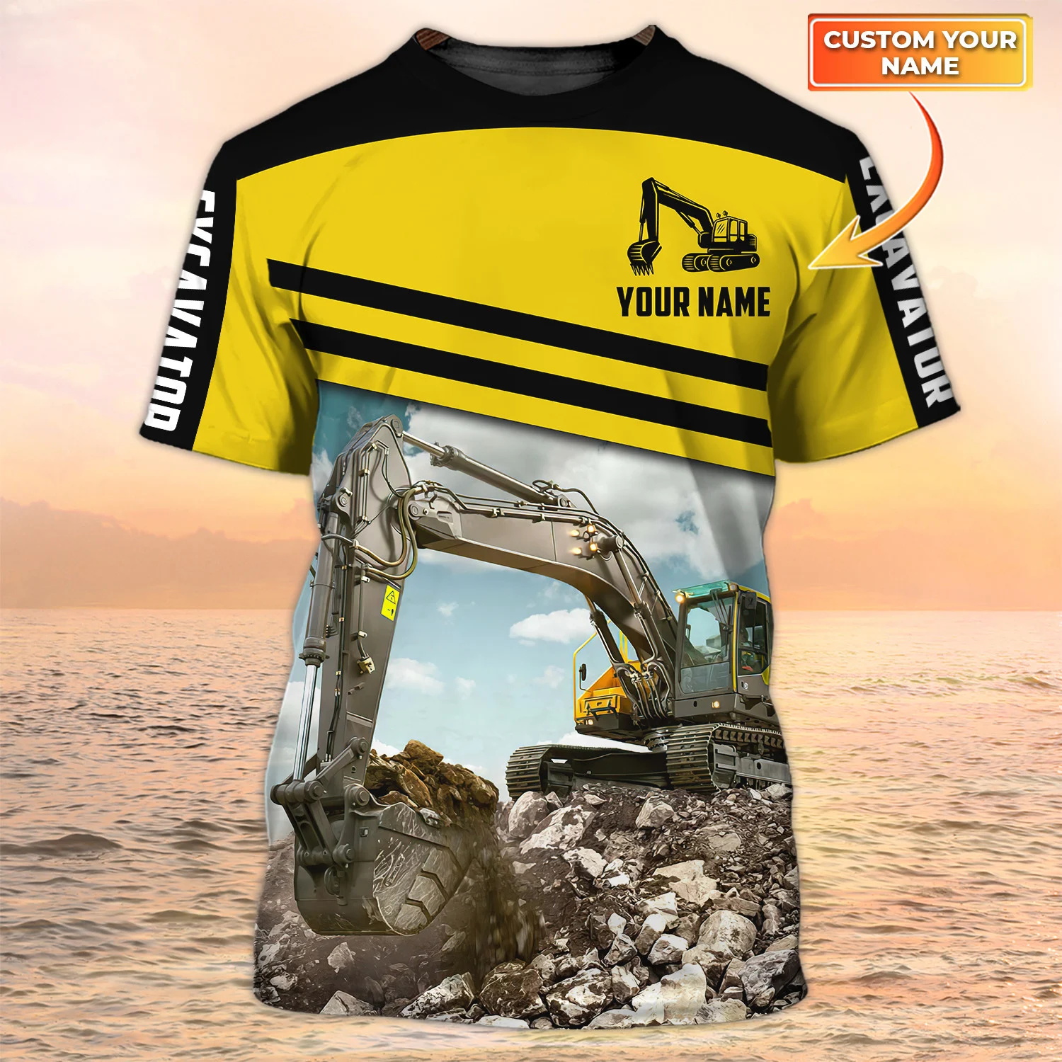 Newest Summer Fashion Men's T- - Heavy Equipment Names incelemesi ve fiyatı