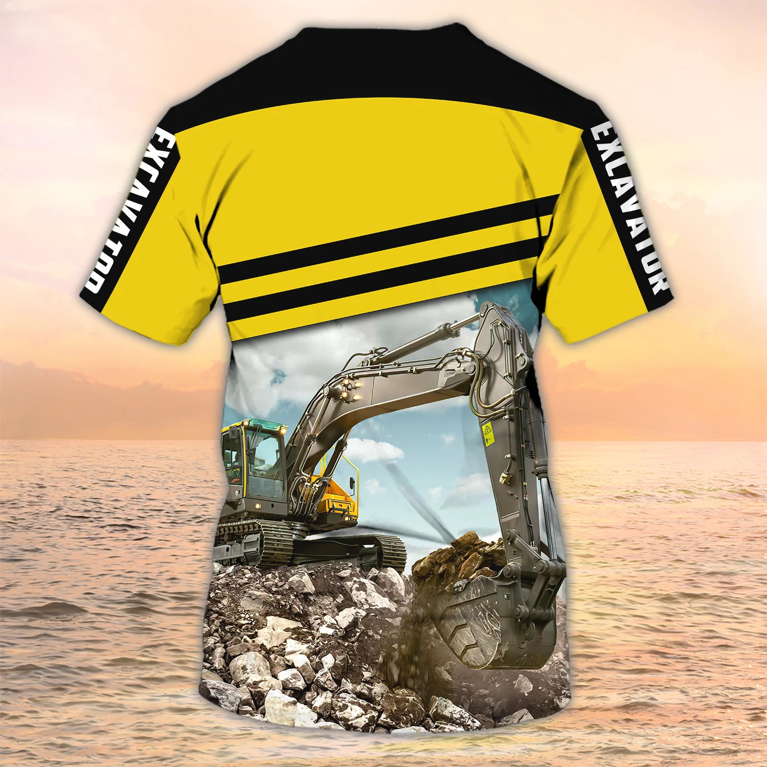 Newest Summer Fashion Men's T- - Heavy Equipment Names incelemesi ve fiyatı