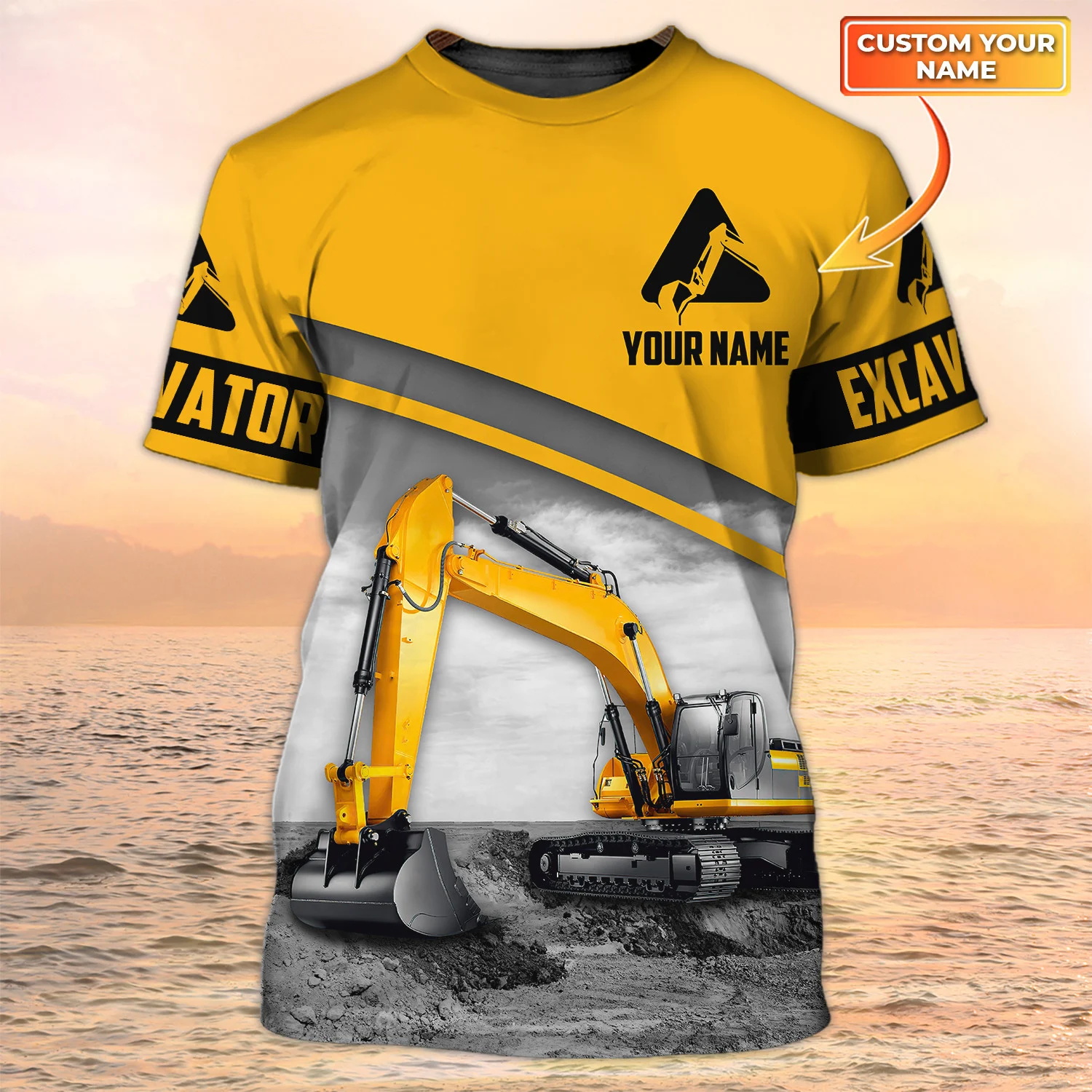 Newest Summer Fashion Men's T- - Heavy Equipment Names incelemesi ve fiyatı