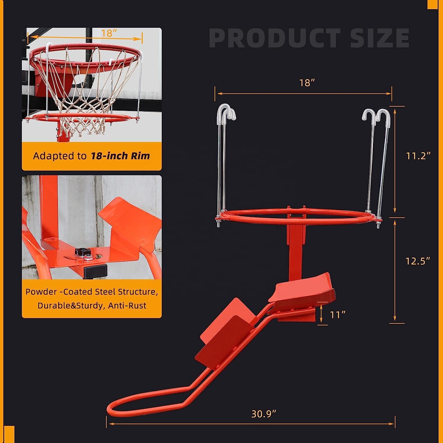 Heavy-Duty Steel Basketball Re - Heavy Equipment Usa incelemesi ve fiyatı