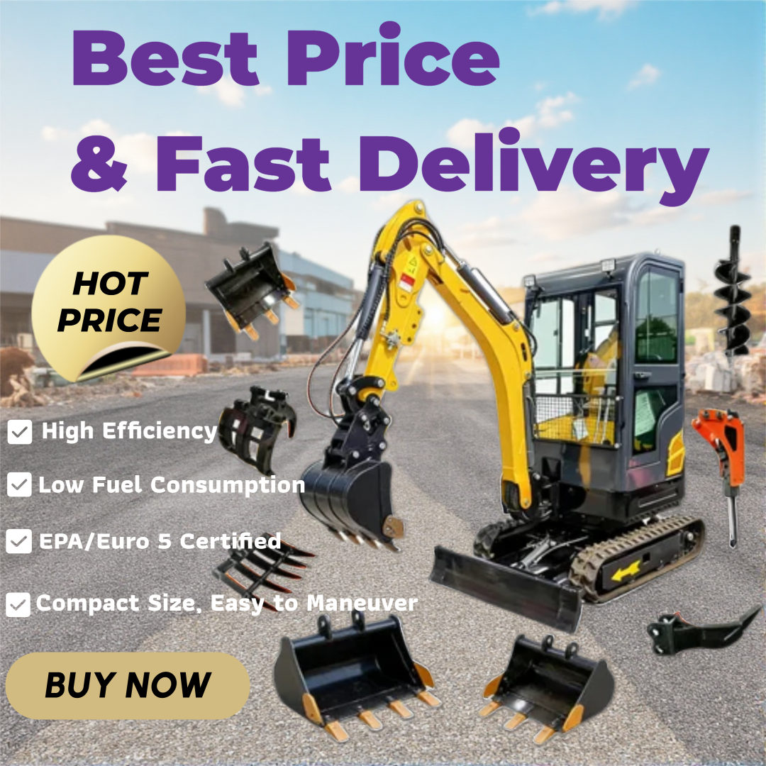 Mini Excavator 1.5Tons Pilot C - Tractor Backhoe incelemesi ve fiyatı