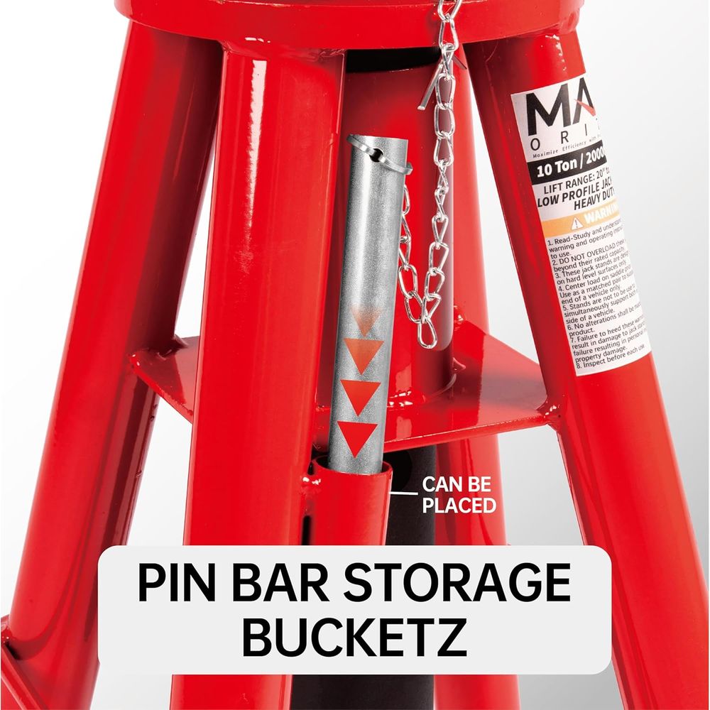 10 Ton Capacity Heavy-Duty Med - Heavy Equipment Jack Stands incelemesi ve fiyatı