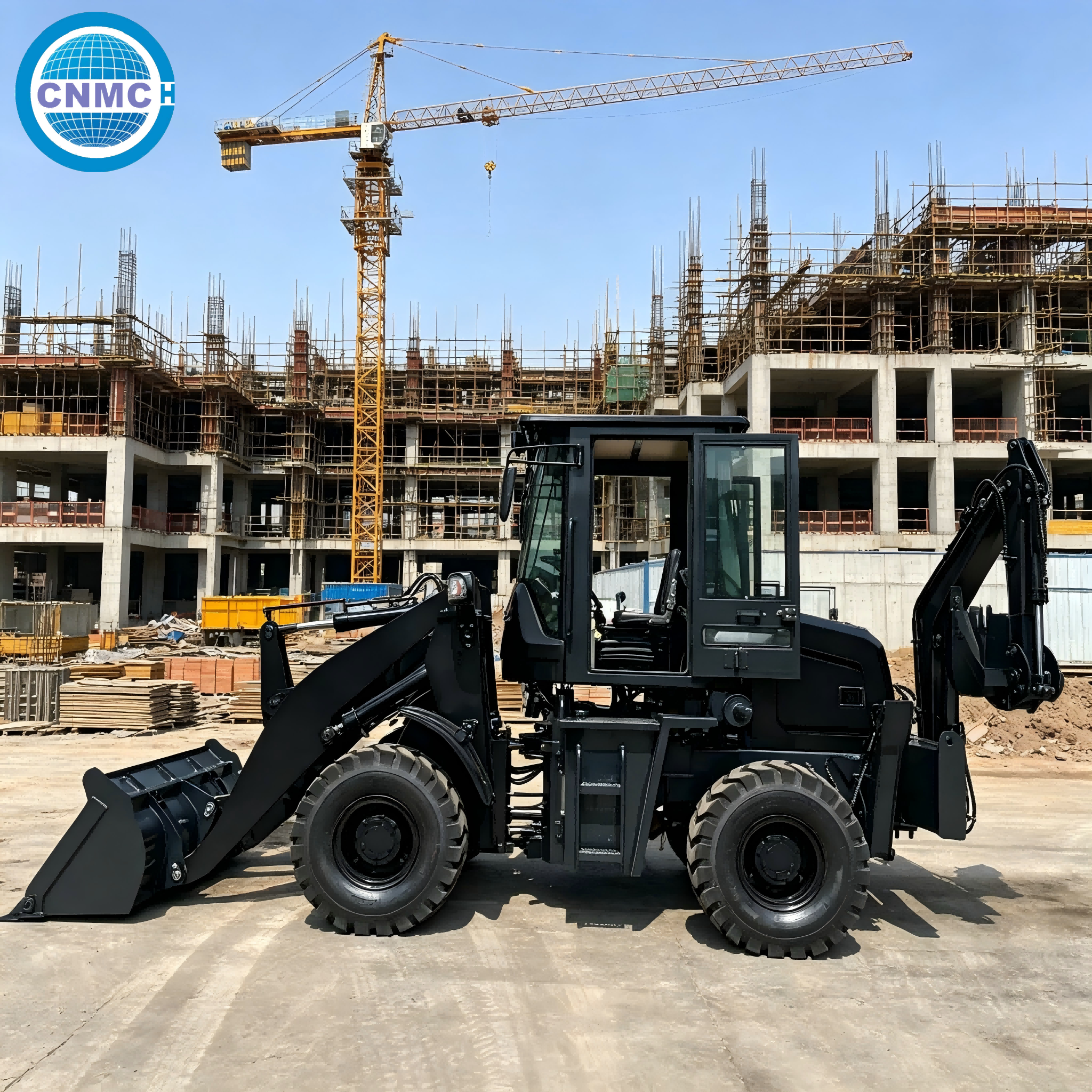 CN10-80 4x4 Wheel Excavator Lo - Tractor Backhoe incelemesi ve fiyatı