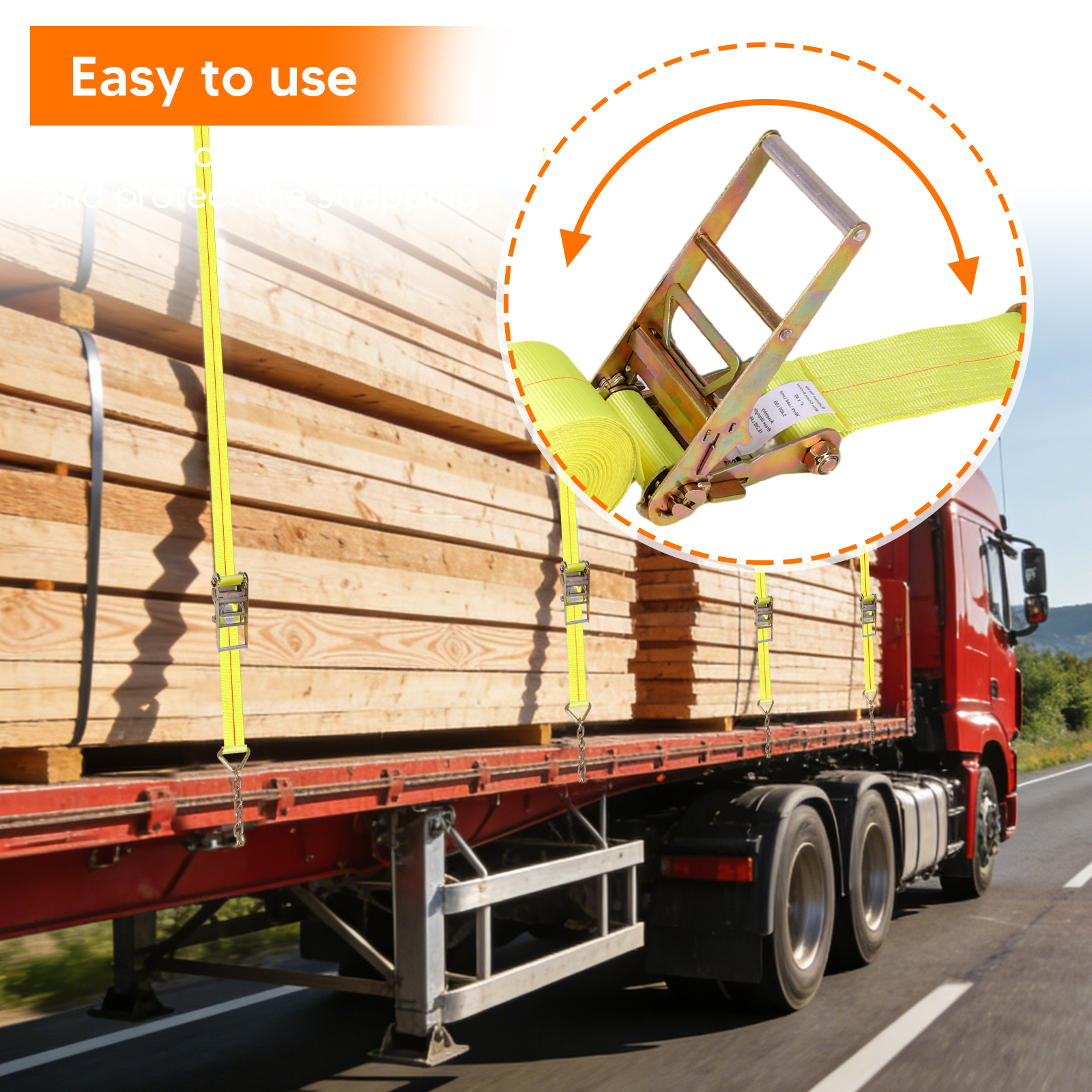 4Pcs Heavy Equipment Tie-Downs - Heavy Equipment Tires incelemesi ve fiyatı
