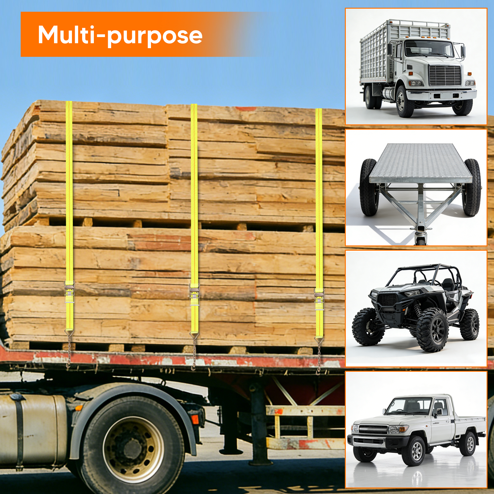 4Pcs Heavy Equipment Tie-Downs - Heavy Equipment Tires incelemesi ve fiyatı