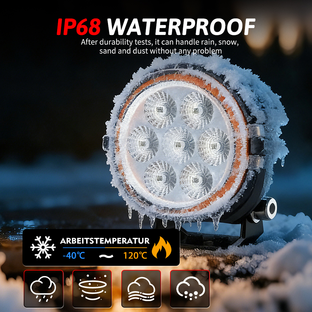 HL Heavy Duty 4 Inch LED Work  - Heavy Equipment Trailer incelemesi ve fiyatı
