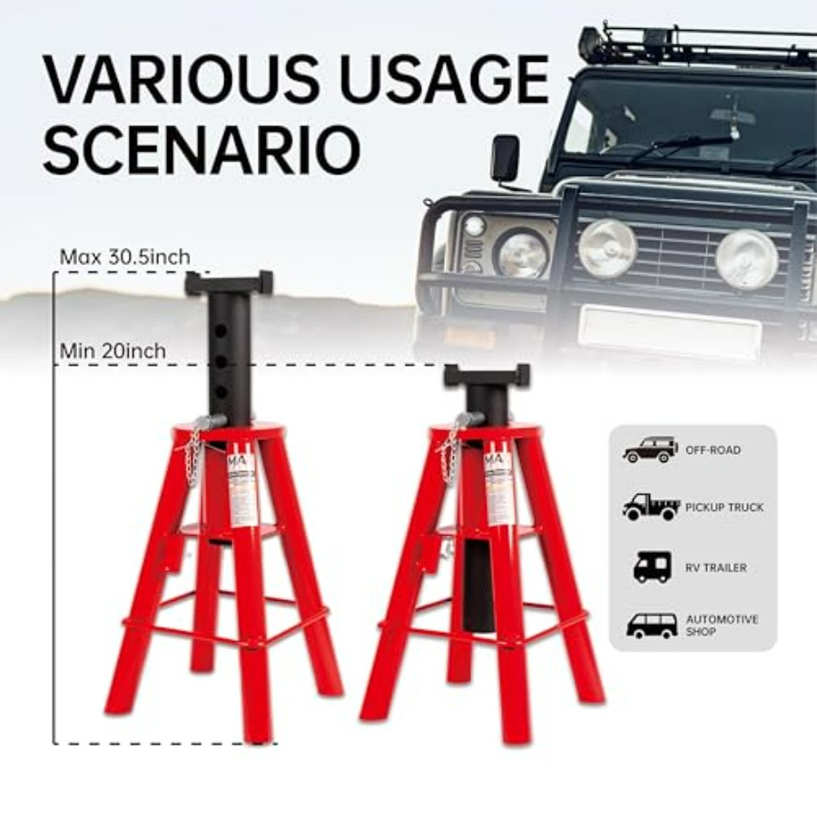 10 Ton 20000 lbs Ccity Heavy-D - Heavy Equipment Jack Stands incelemesi ve fiyatı