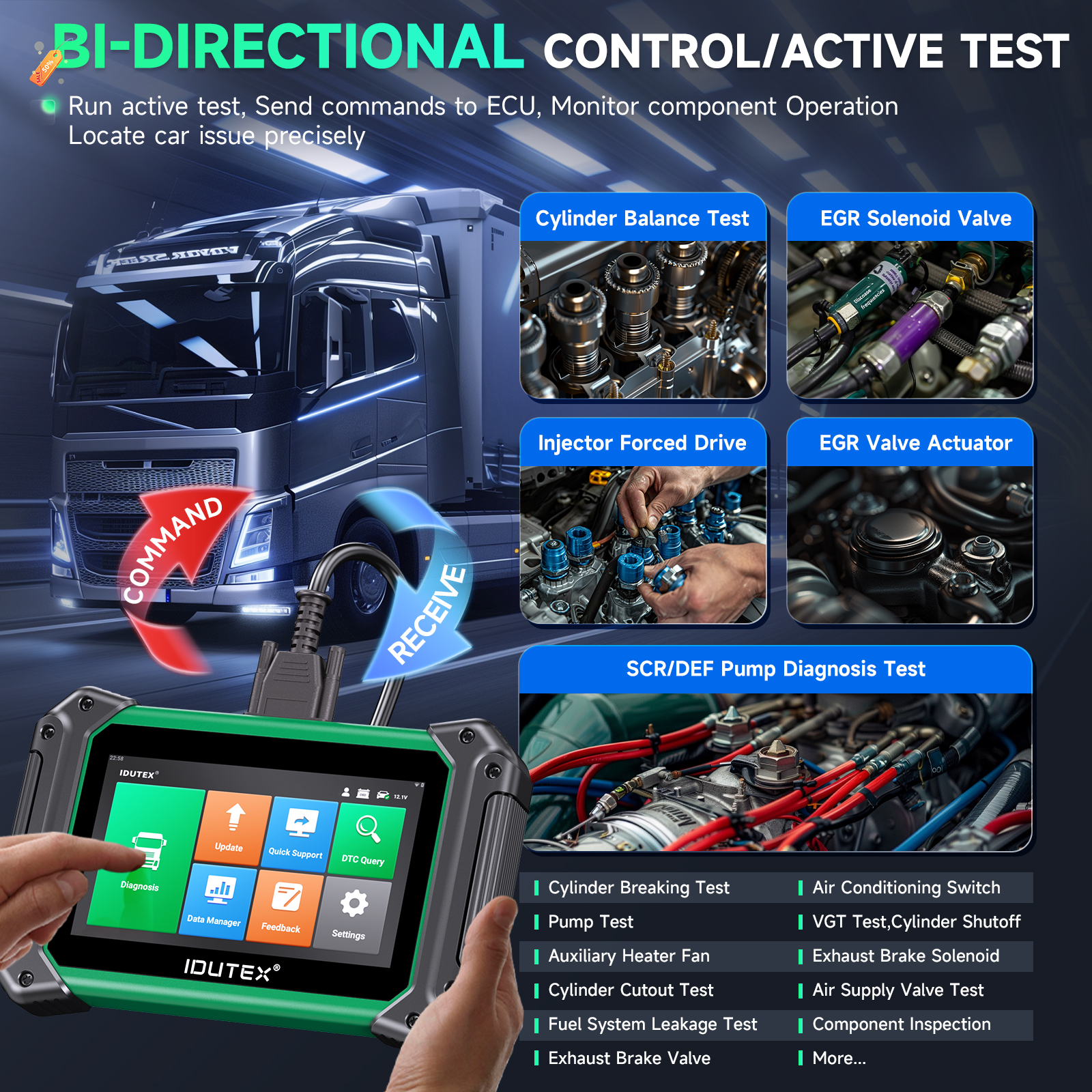 TS710 Heavy Duty Truck Scanner - Heavy Equipment Diagnostic Tool incelemesi ve fiyatı