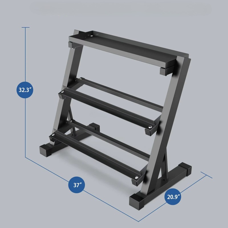 3-Tier Dumbbell Storage Rack 8 - Heavy Equipment Usa incelemesi ve fiyatı