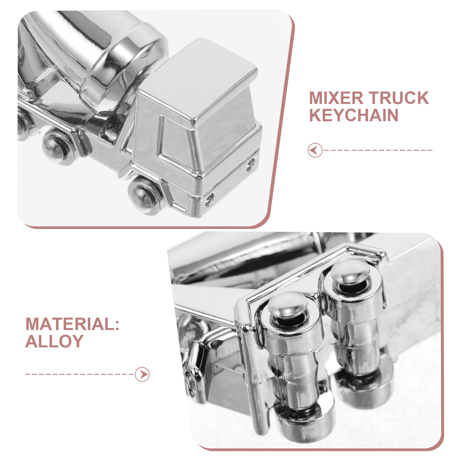 Alloy Mixer Truck Keychain 3D  - Heavy Equipment Mixer incelemesi ve fiyatı