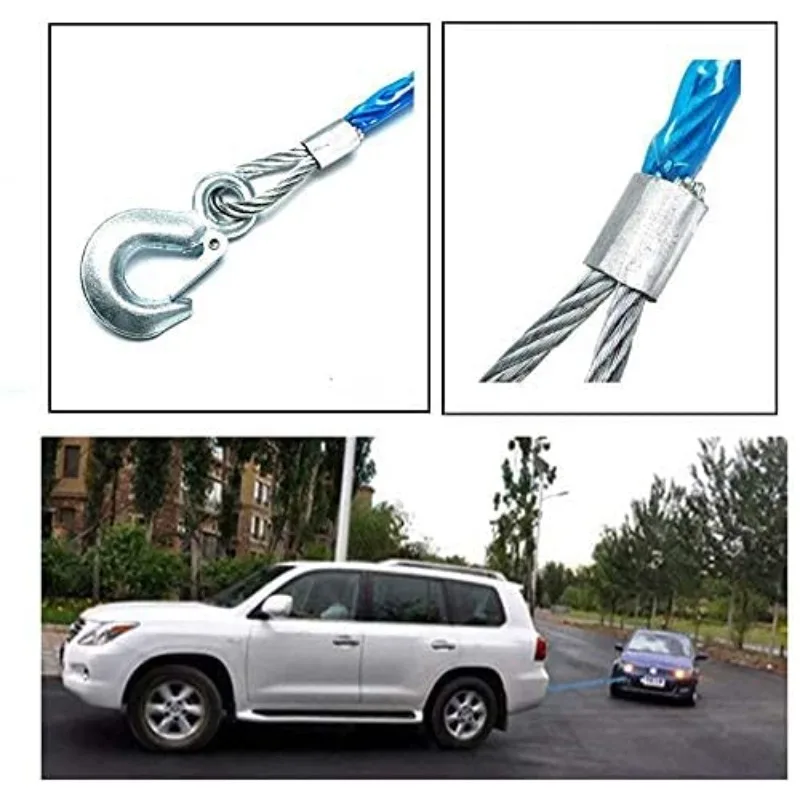 Car Towing Rope 3-7 Tons Steel - Heavy Equipment Trailer incelemesi ve fiyatı