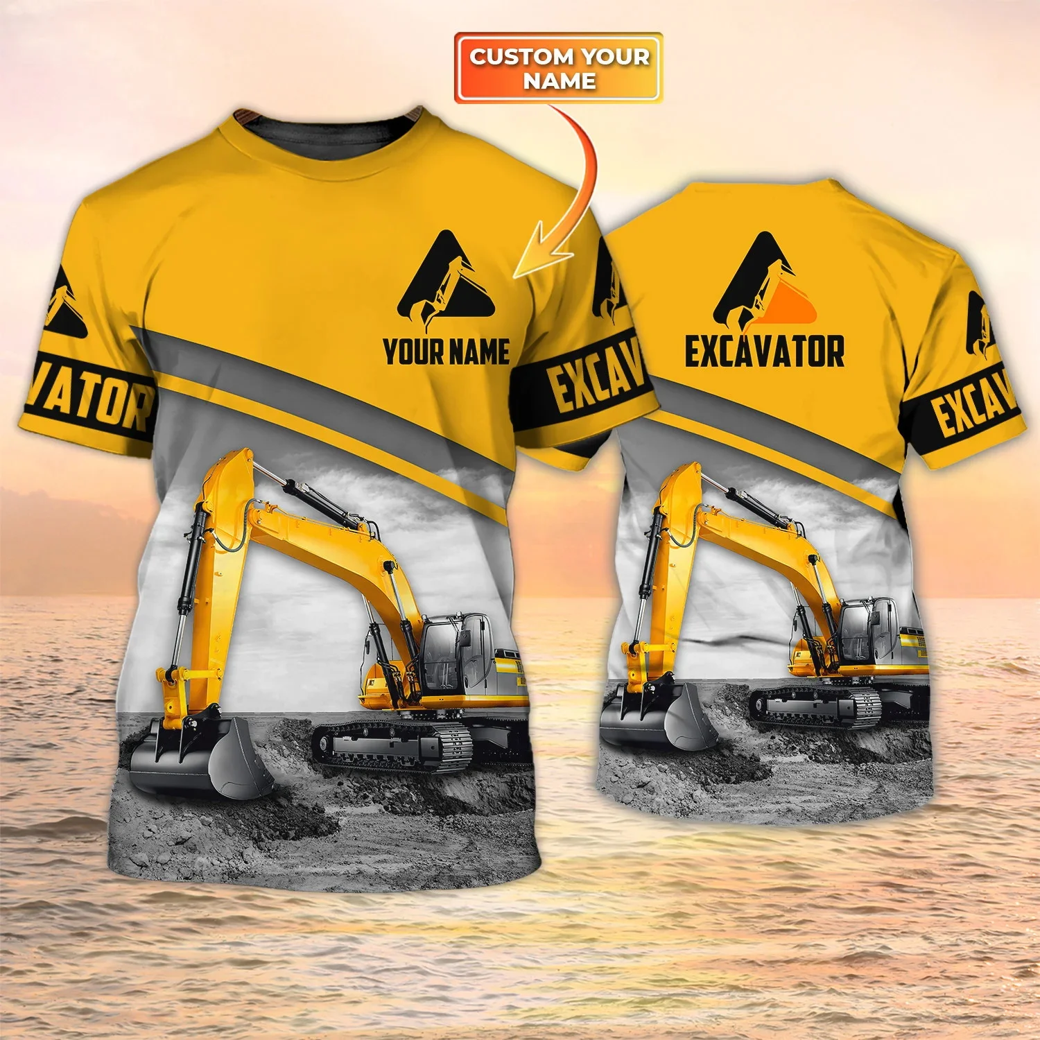 Newest Summer Fashion Men's T- - Heavy Equipment Names incelemesi ve fiyatı